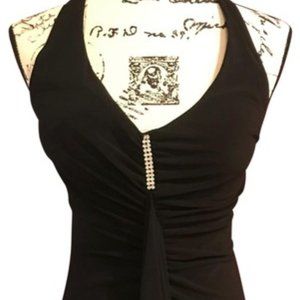 Jump Apparel Black Halter Neck Cocktail Dress